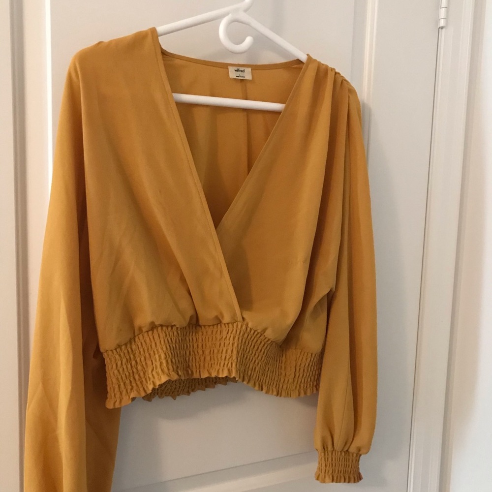 Wilfred  mustard yellow silk long sleeve